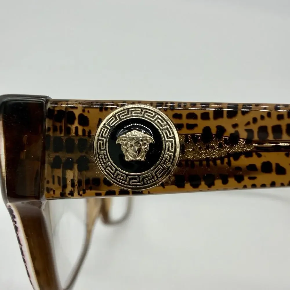 Versace MOD 3172 991 Eyeglasses 54-16-135 Brown Lizard Medusa Frames Only Italy